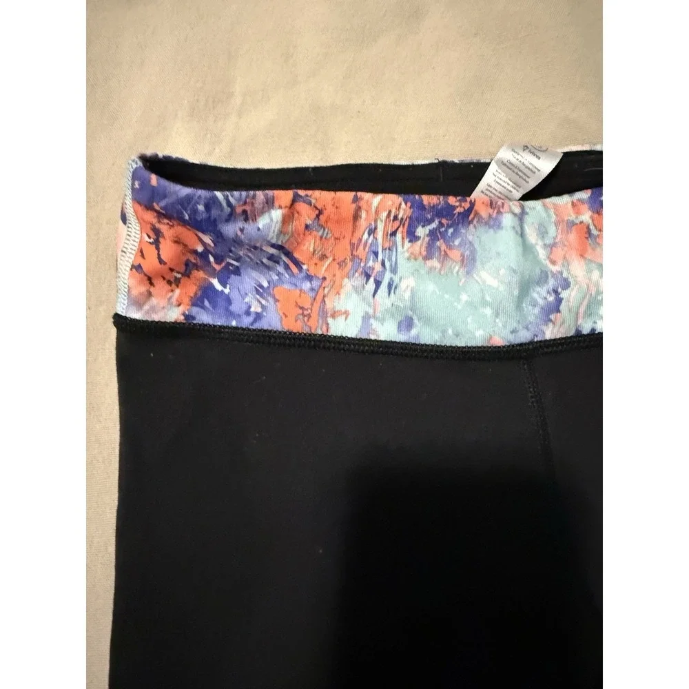 Ivivva Lululemon Girls Black Leggings Sz 12 Gym Athletic Running Walking